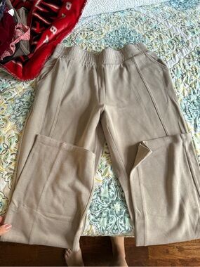 Danskin Neutral Tan Wide-Leg Pull-On Pants